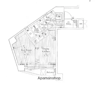 スカーラ西新宿シティプラザ【1202号室】の間取り