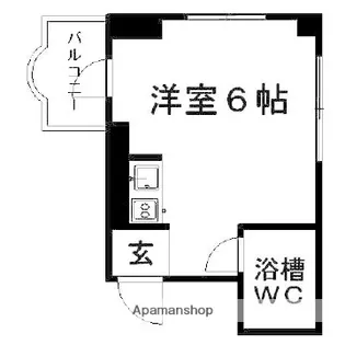 ルフェリ松庵【3階】の間取り