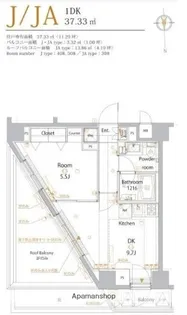 メイクスデザイン高田馬場【508号室】の間取り