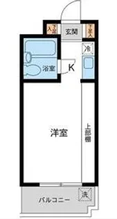 ユースフル中野坂上【0202号室】の間取り