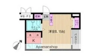ビイルーム新宿【5階】の間取り