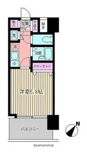 ビイルーム新宿【5階】の間取り