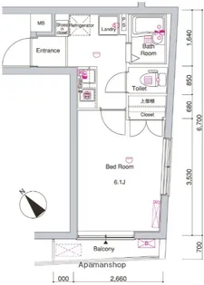 REV REFAYS B・B【403号室】の間取り