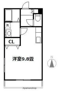 ペル・ファボーレ【303号室】の間取り