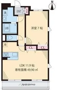 シティコート千川【2階】の間取り