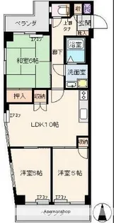 ローズガーデンイサカ【301号室】の間取り