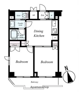 ルーブル鷺宮六番館【5階】の間取り