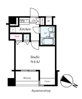 日神デュオステージ笹塚西館【1階】の間取り