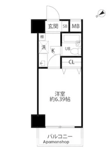 ヴェルビュ新中野【10階】の間取り