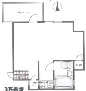 ニューライフ新宿参番館【3階】の間取り
