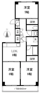 フォンテーヌ中野【2階】の間取り