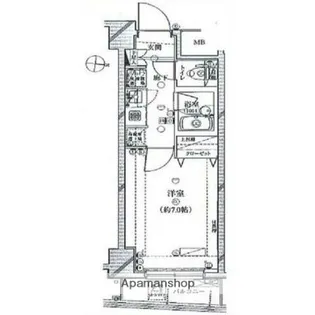プレール・ドゥーク代々木八幡【6階】の間取り