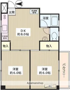 東高円寺ハイム【2階】の間取り