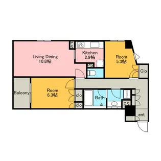 コンフォリア原宿【3階】の間取り