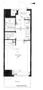 エクシム板橋区役所前【8階】の間取り