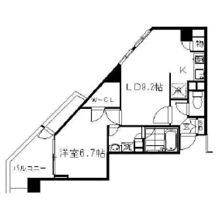 エーデル練馬【6階】の間取り