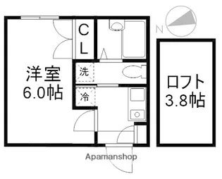 ZEAL NAKANO【2階】の間取り