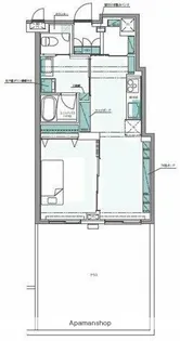 スカイコートヴァンテアン桜上水【1階】の間取り