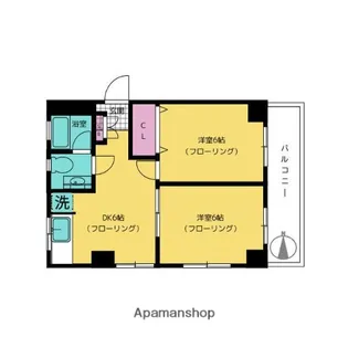 ハイツ太豊【3階】の間取り