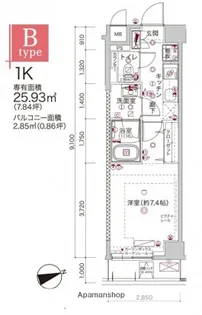 クレヴィスタ板橋桜川【2階】の間取り