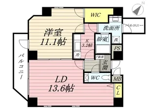 レジデンス・クレド駒込【4階】の間取り