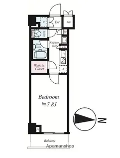 ルーブル板橋区役所前【5階】の間取り