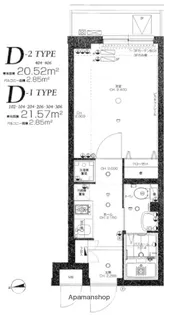 アマヴェル鷺ノ宮【1階】の間取り