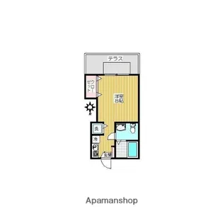 コンフォール新宿【C号室号室】の間取り