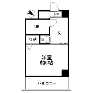ホンマチドリームユーハイム【4階】の間取り