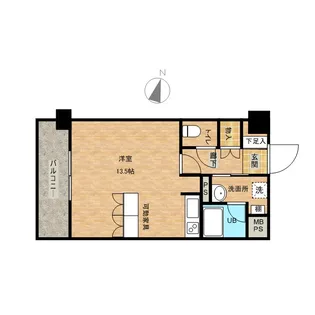 パークキューブ板橋本町【14階】の間取り