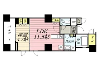 コンフォリア東池袋WEST【2階】の間取り