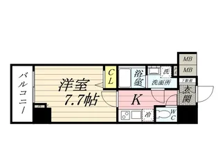 メインステージ板橋本町駅前Ⅱ【907号室号室】の間取り
