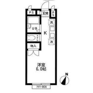 ピースカーサF【2階】の間取り