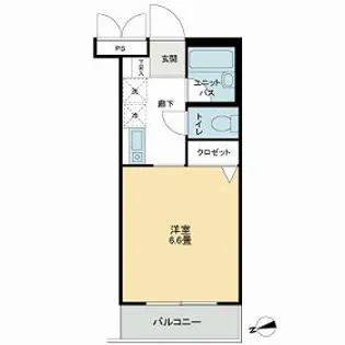 ハイツ南常盤台【1階】の間取り