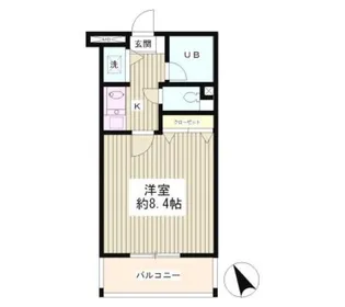 ラルゴ西早稲田【2階】の間取り