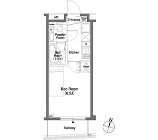 パークキューブ笹塚【5階】の間取り