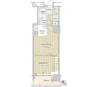 ユニゾンタワー【24階】の間取り