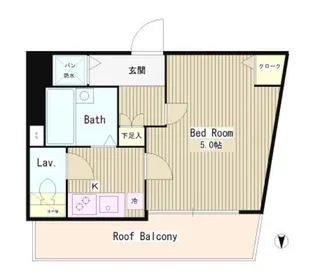 東京都港区麻布十番3丁目【マンション】の間取り