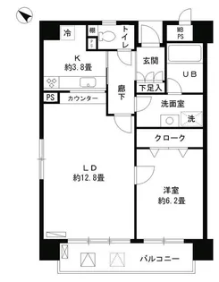 アステリオン松濤【2階】の間取り