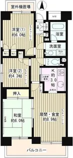 ラフィーネ阿佐谷【7階】の間取り