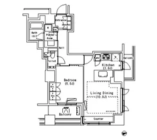 パークアクシス代官山【4階】の間取り