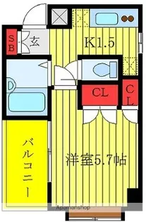 VERONA板橋本町LUSSO【601号室】の間取り