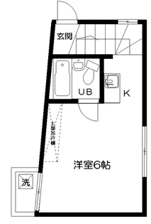 フラット大久保D【2階】の間取り