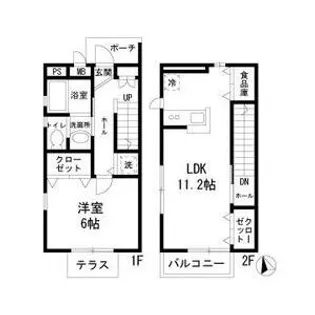サンクレールA棟【1階】の間取り