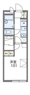 レオパレスシャルメ【1階】の間取り