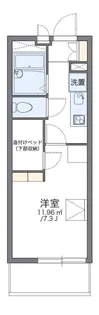 レオパレスシャルメ【4階】の間取り