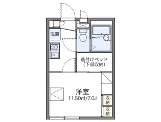 レオパレス明和【2階】の間取り
