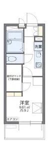 レオパレスWAO WAO【4階】の間取り