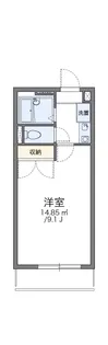 レオパレスメイプルハイム高野台1号館【2階】の間取り
