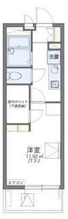 レオパレスイーストヒルズ【4階】の間取り